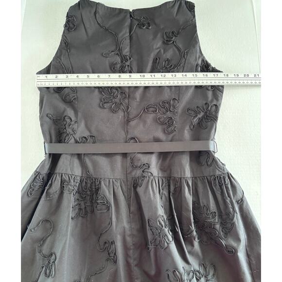 Jones‎ New York Women’s Black Ribbon Embellished Cocktail Party Dress Size 10 - Picture 6 of 9